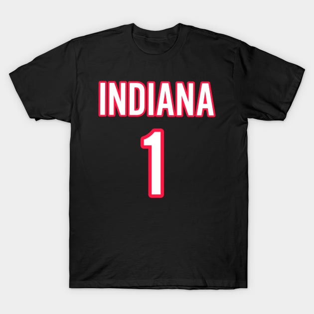 Indiana Basketball T-Shirt by Cool Art Clothing